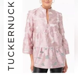 TUCKERNUCK M Bellini Fil Coupe Palmerston Blouse NWOT pink blush